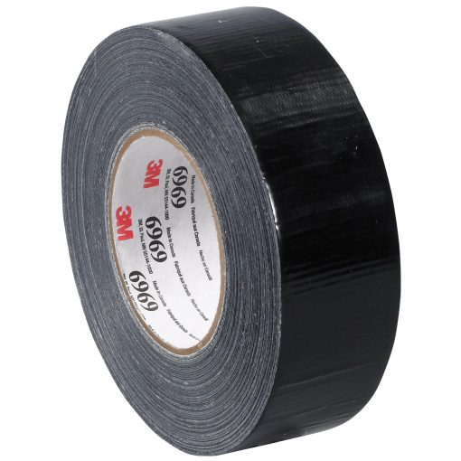 2" x 60 yds. Black (3 Pack) 3M™ 6969 Duct Tape